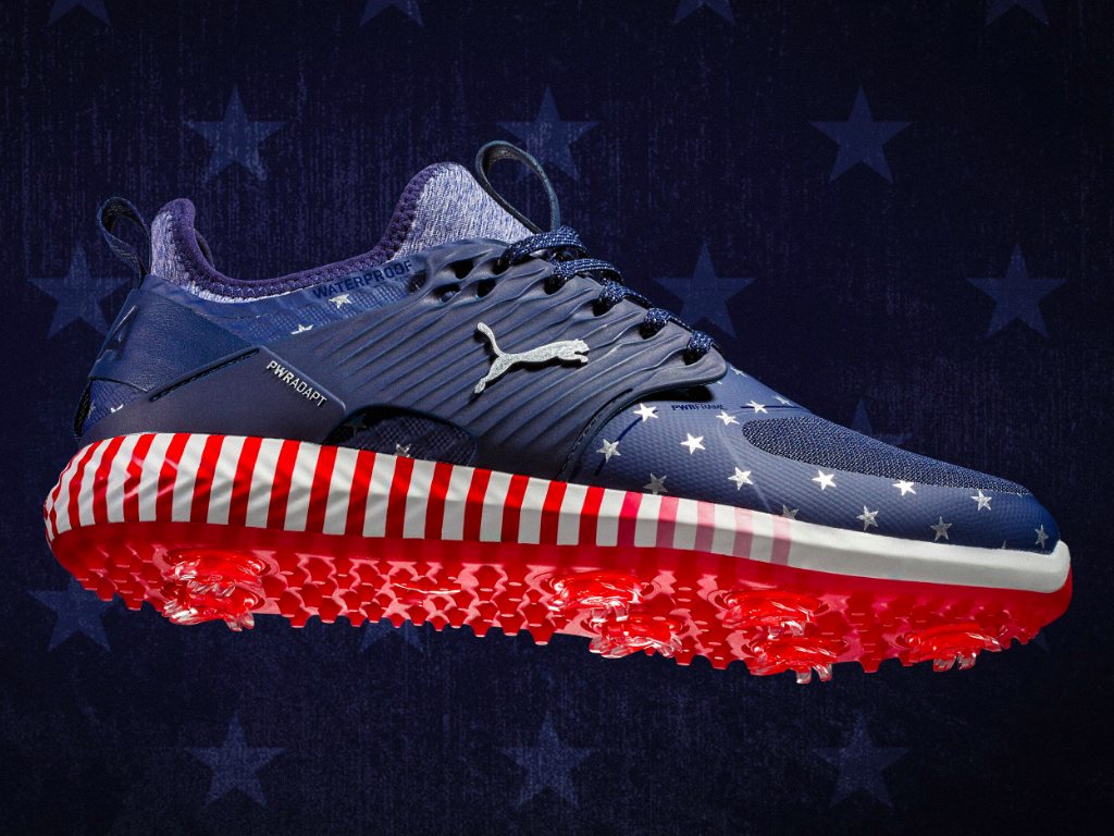 gary woodland american flag golf shoes